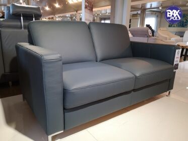 Sofa z szufladą BASIC -skóra 155 x 85 cm