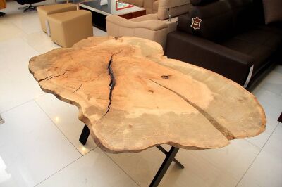 Stół plaster drewna 140x90x77h